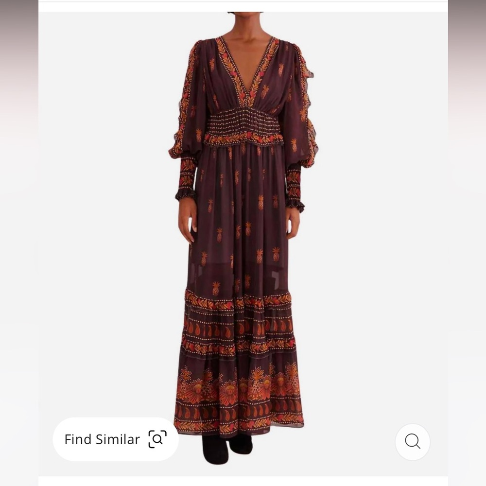 Bohemian Long Sleeve Maxi Dress